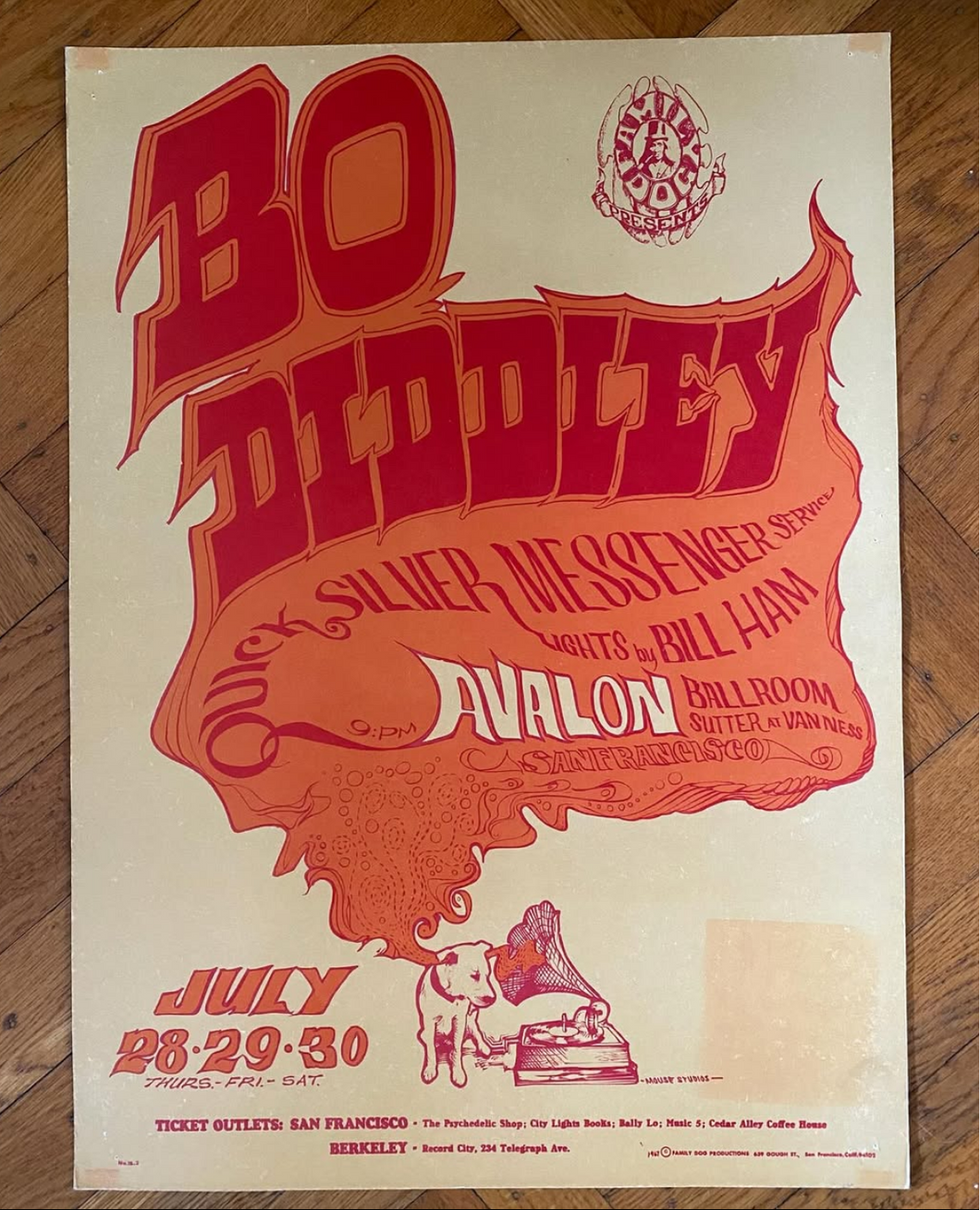 Bo Diddley Poster - Family Dog - Mouse/Kelley