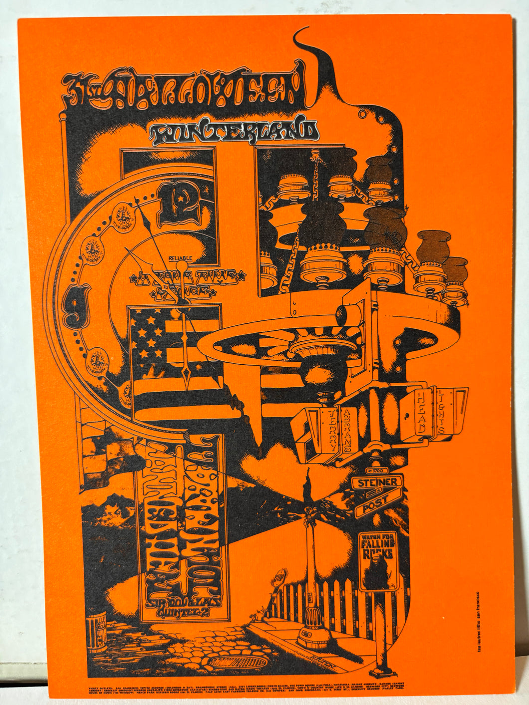 Halloween 1968 at Winterland Handbill - Canned Heat, Sir Douglas Quintet+ more