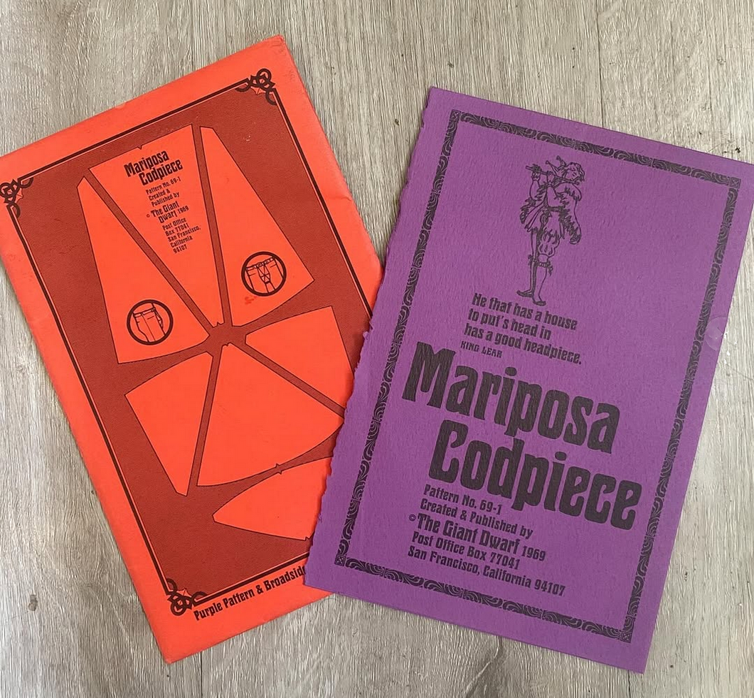 Mariposa Codpiece - Broadside and Codpiece 2 Book Set