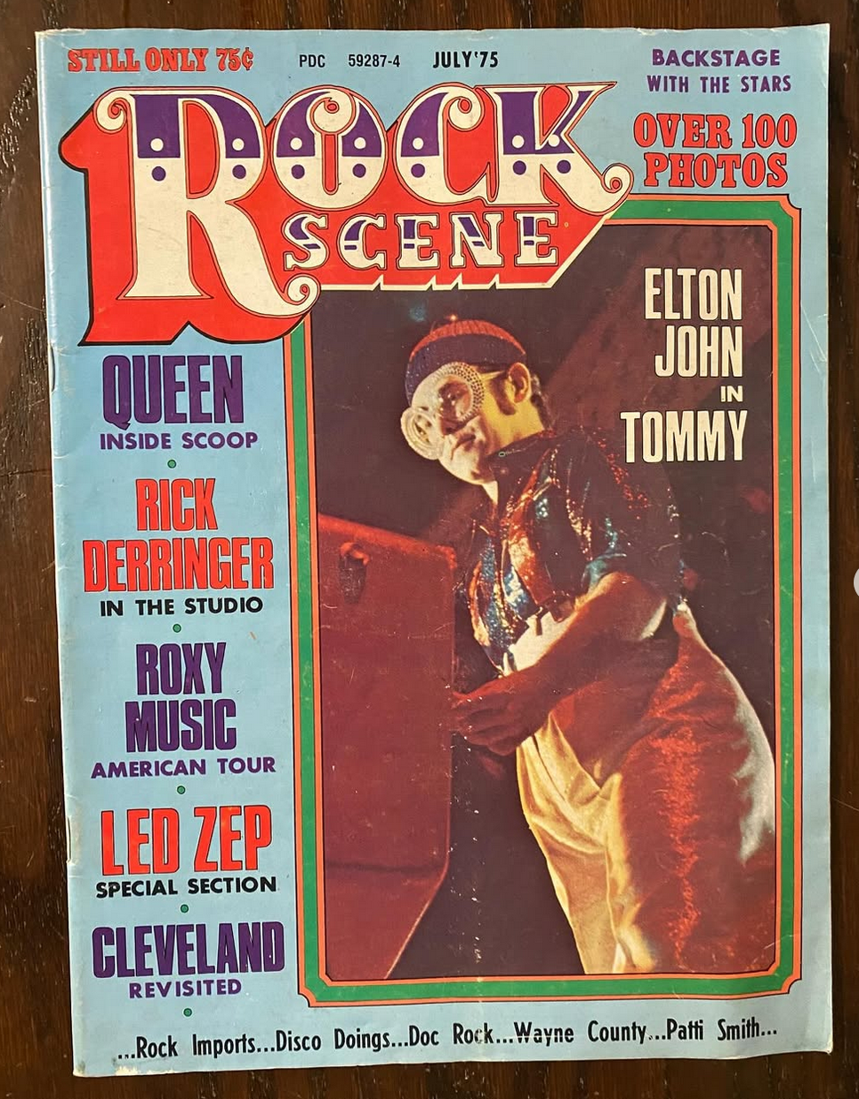 Rock Scene - July 1975 - Elton John/Queen/Led Zeppelin