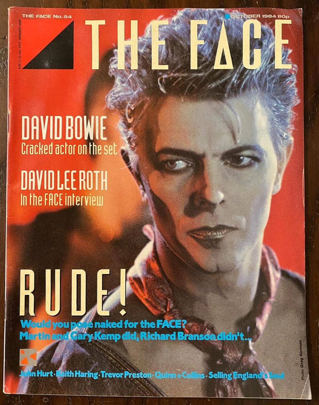 DAVID BOWIE - The FACE Magazine October 1984 - HARING - DLR!